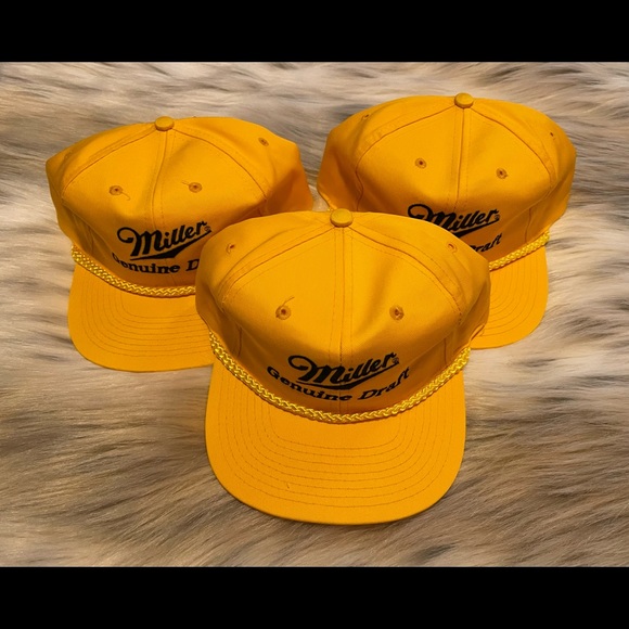 Yellow Miller Genuine Draft Hat - Picture 16 of 16